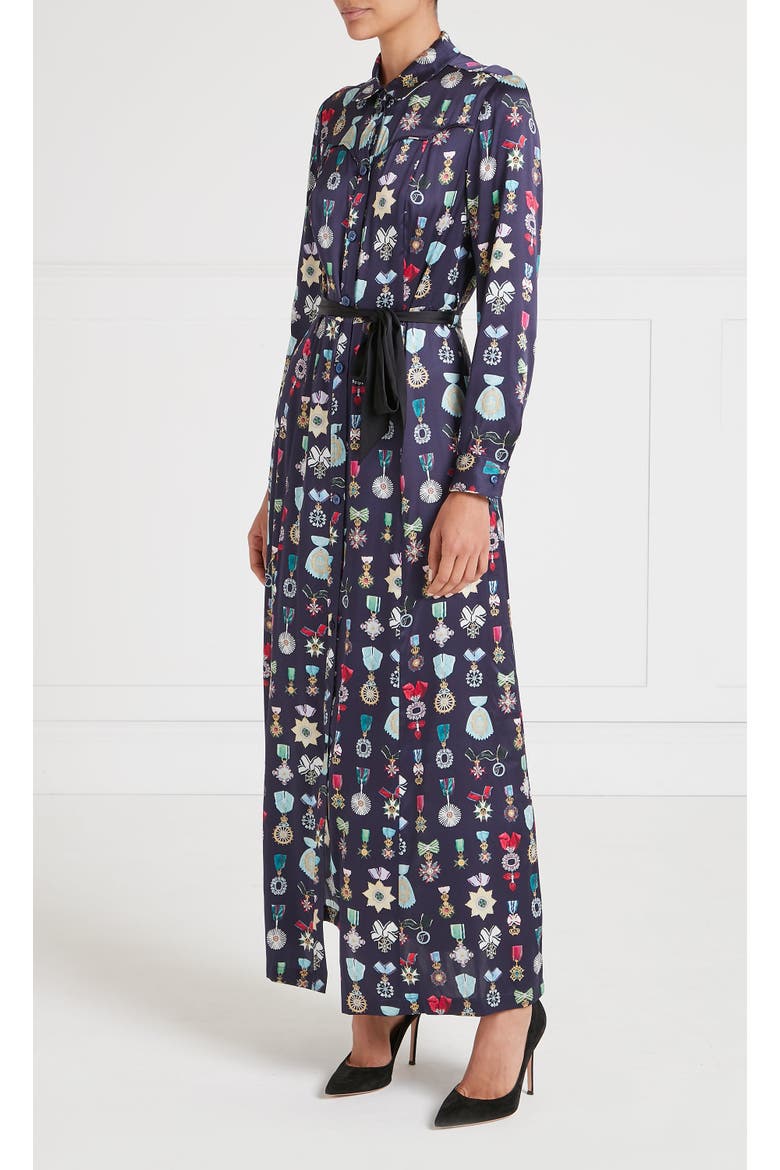Gloriette Shirt Dress, Alternate, color, Harbour Blue