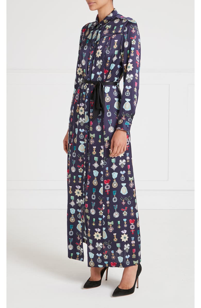 Temperley London Gloriette Shirt Dress, Alternate, color, Harbour Blue