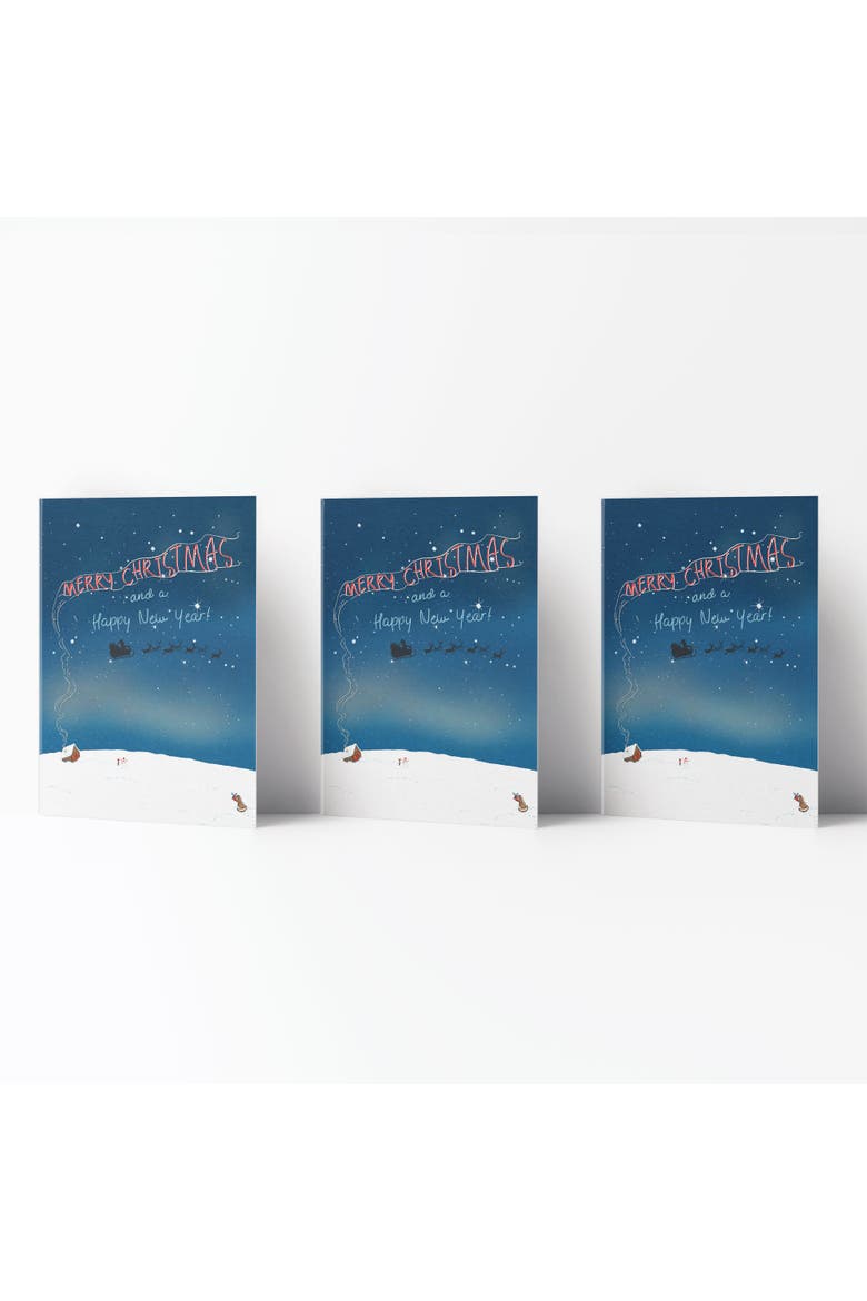 Winter/Holiday Greeting Card Pack Sets (3 ct) Slay Wishes, Main, color, Multi-Pack