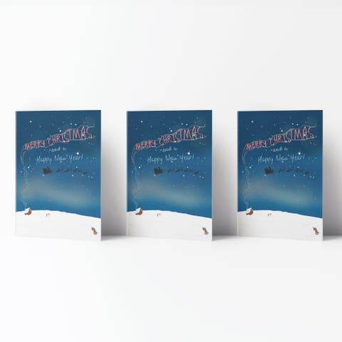 Winter/Holiday Greeting Card Pack Sets (3 ct) Slay Wishes