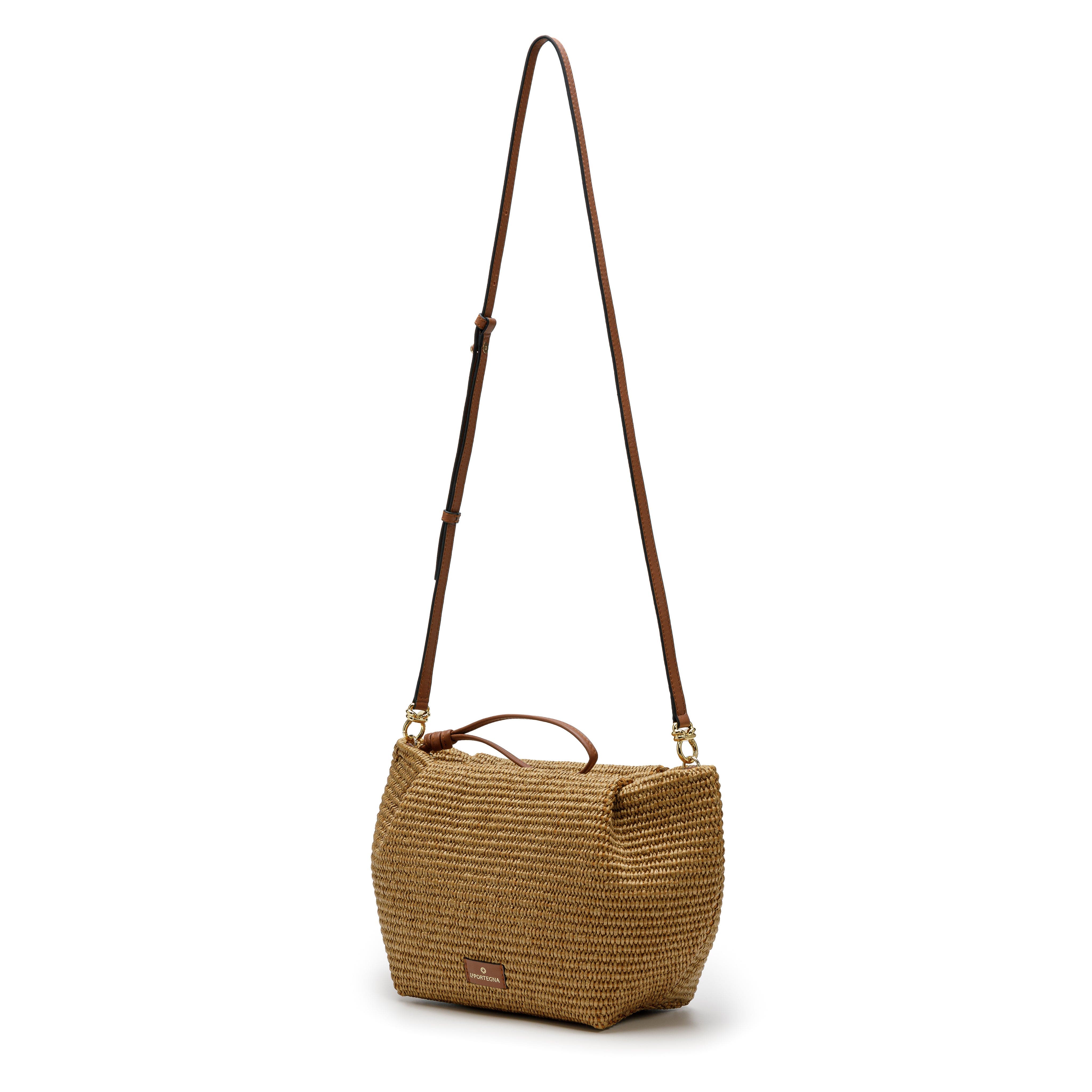Marta Jute Clutch Bag With Shoulder Strap, Alternate, color, Light Brown
