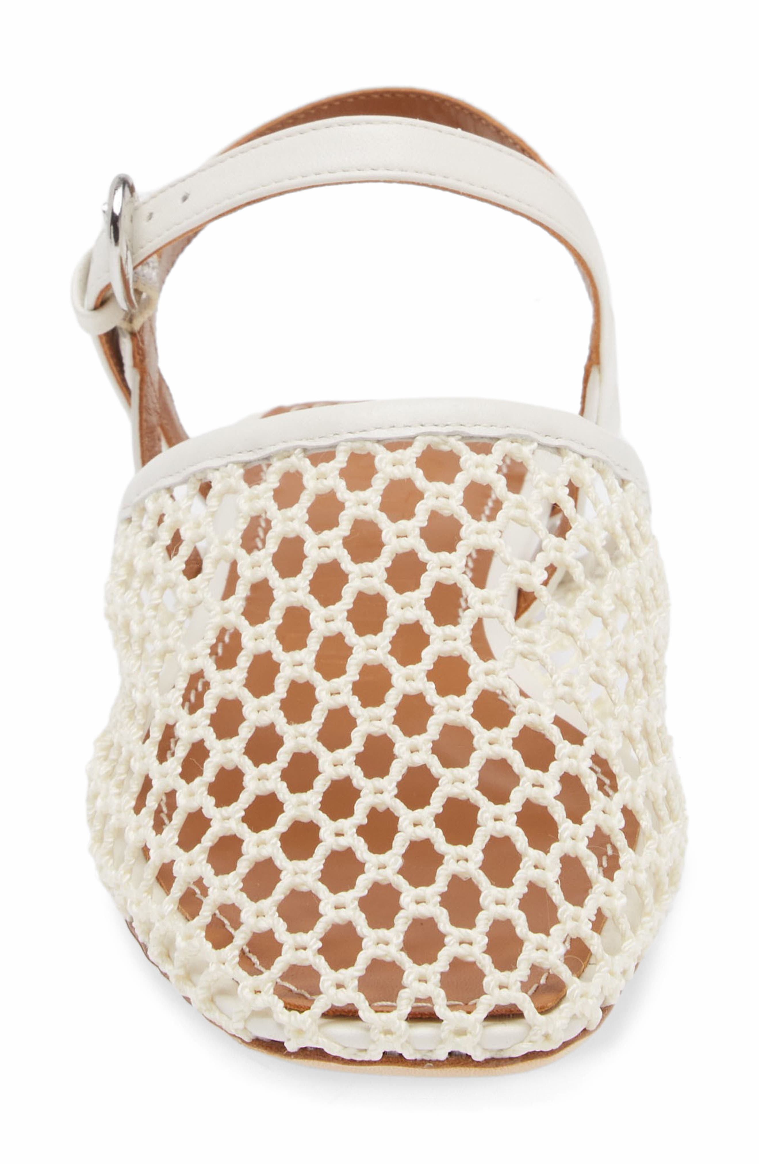 STAUD Rete Slingback Flat, Alternate, color, Paper Netting