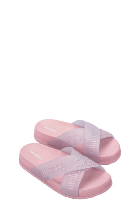 Kids' Cozy Cross Strap Slide Sandal
