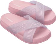 Mini Melissa Kids' Cozy Cross Strap Slide Sandal