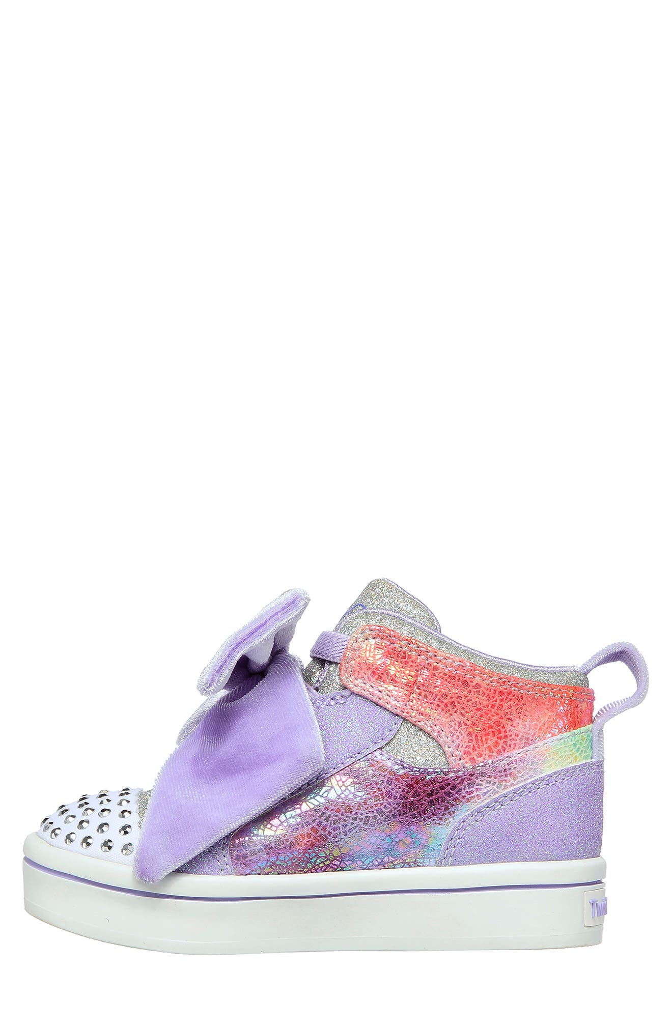 SKECHERS Twinkle Toes Shuffle Twi-Lites Light-Up Sneaker, Alternate, color, 