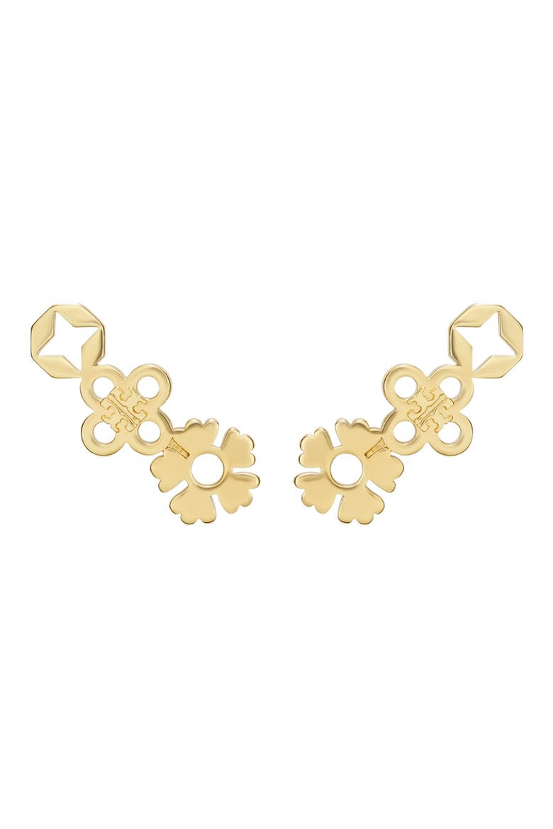 Forget Me Not Cluster Stud Earring, Main, color, TORY GOLD