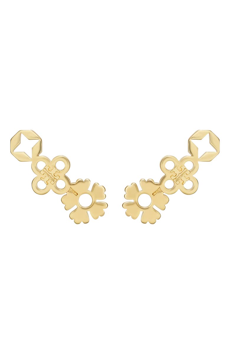 Tory Burch Forget Me Not Cluster Stud Earring, Main, color, Tory Gold