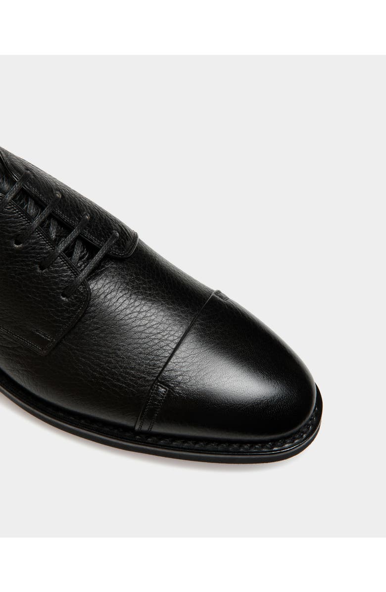 Bally Scribe Un Derby In Deer Leather, Alternate, color, Black
