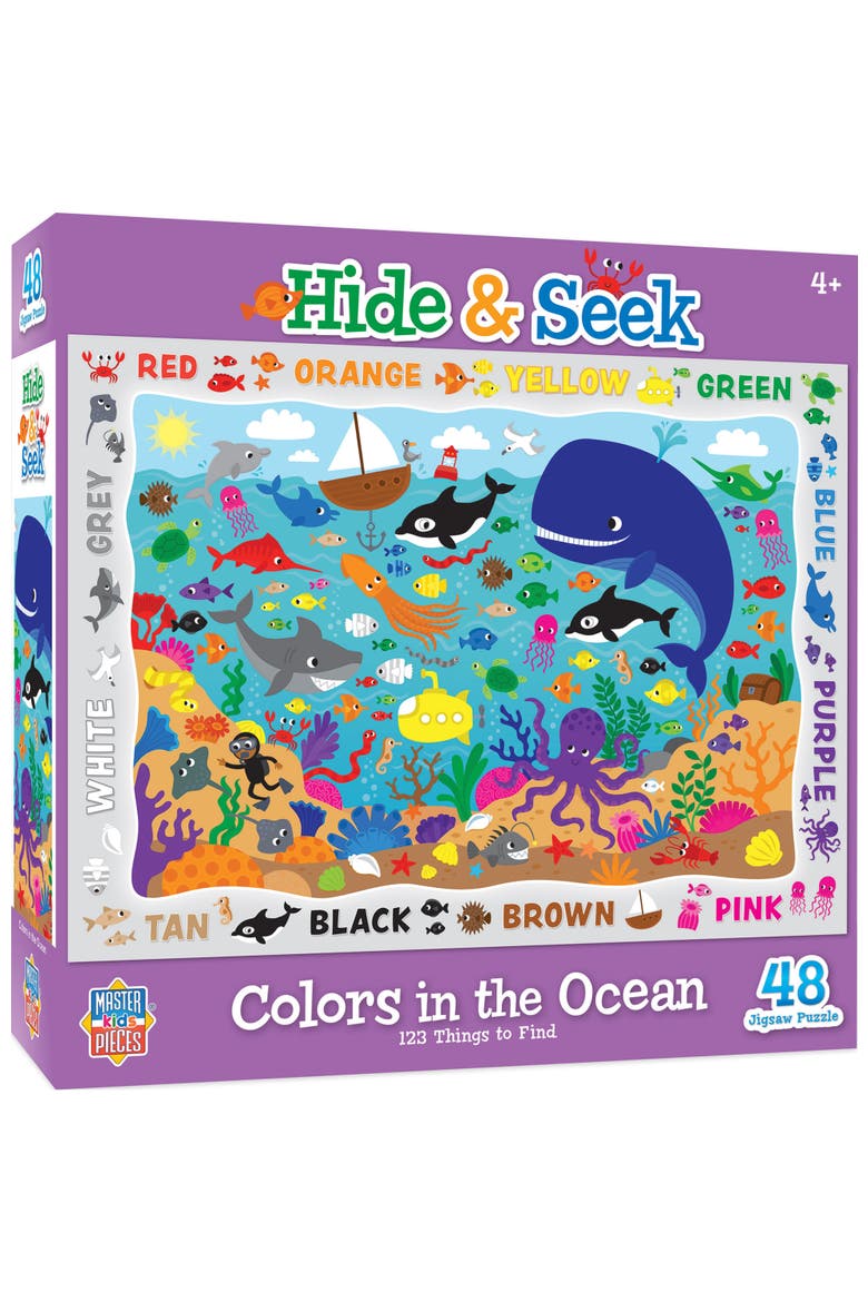 Colors in the Ocean 48 Piece Puzzle, Main, color, Multicolor