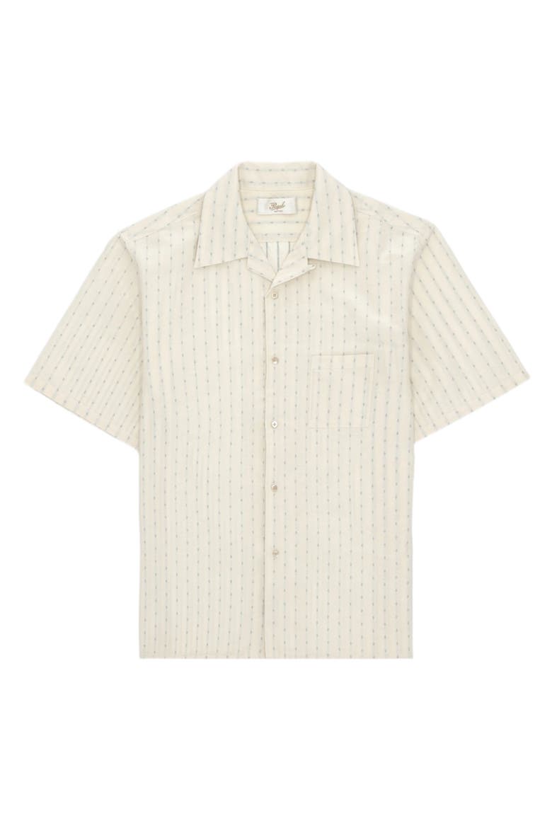 Prequel Short Sleeve Cotton Shirt, Main, color, BLUE