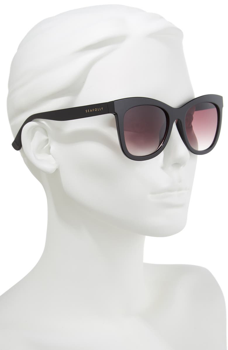 Seafolly Manly 52mm Cat Eye Sunglasses, Alternate, color,