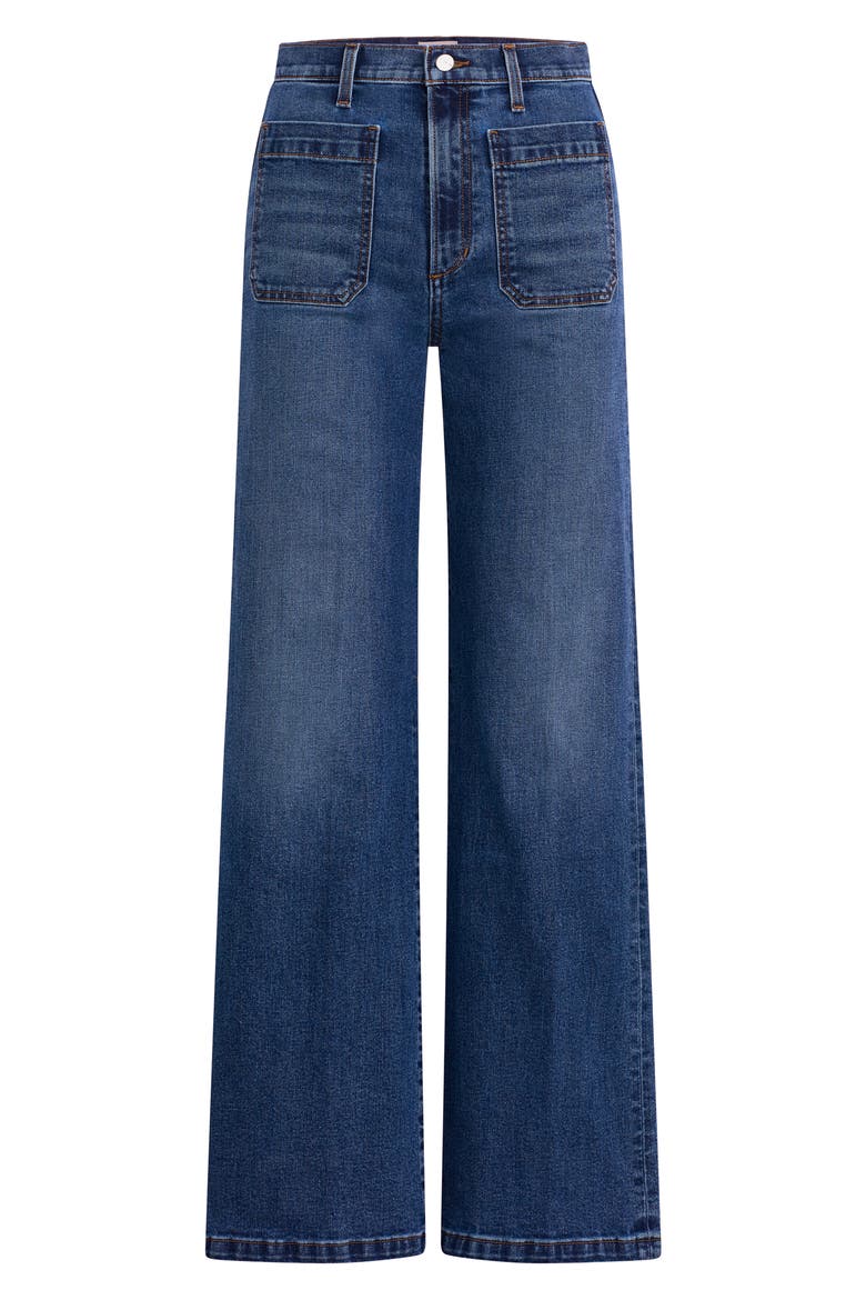 The Mia Patch Pocket High Waist Wide Leg Jeans, Alternate, color, ENDEARING