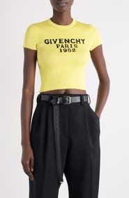 Givenchy Logo Intarsia Crop Top