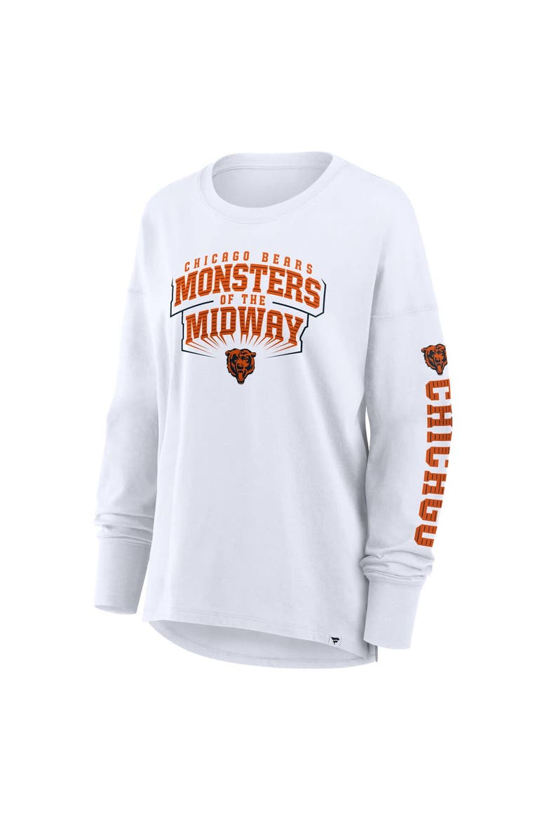 Women's Fanatics White Chicago Bears Hometown Legacy Long Sleeve T-Shirt, Alternate, color, White