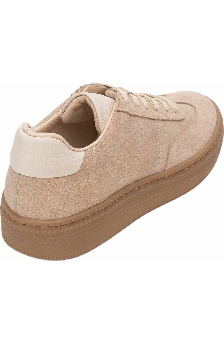 Forever & Always Shoes Fyore Leather Sneakers, Alternate, color, Beige Suede Leather