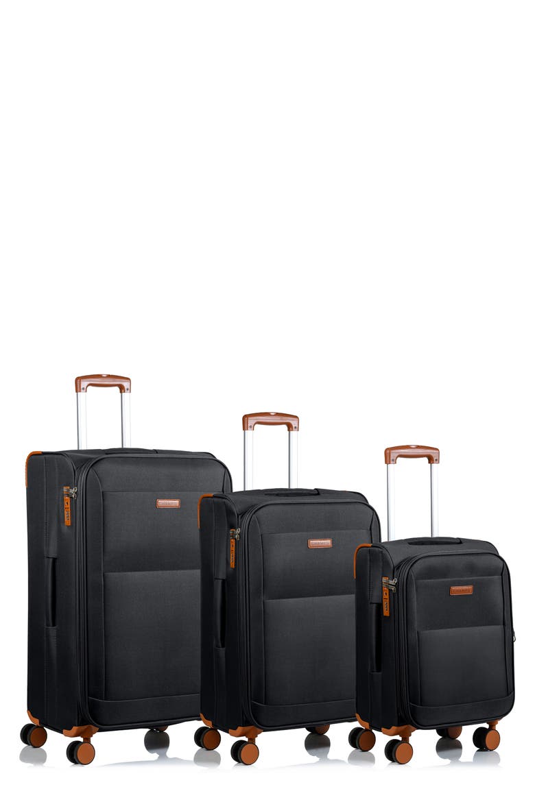 Classic 3-Piece Luggage Set, Main, color, BLACK