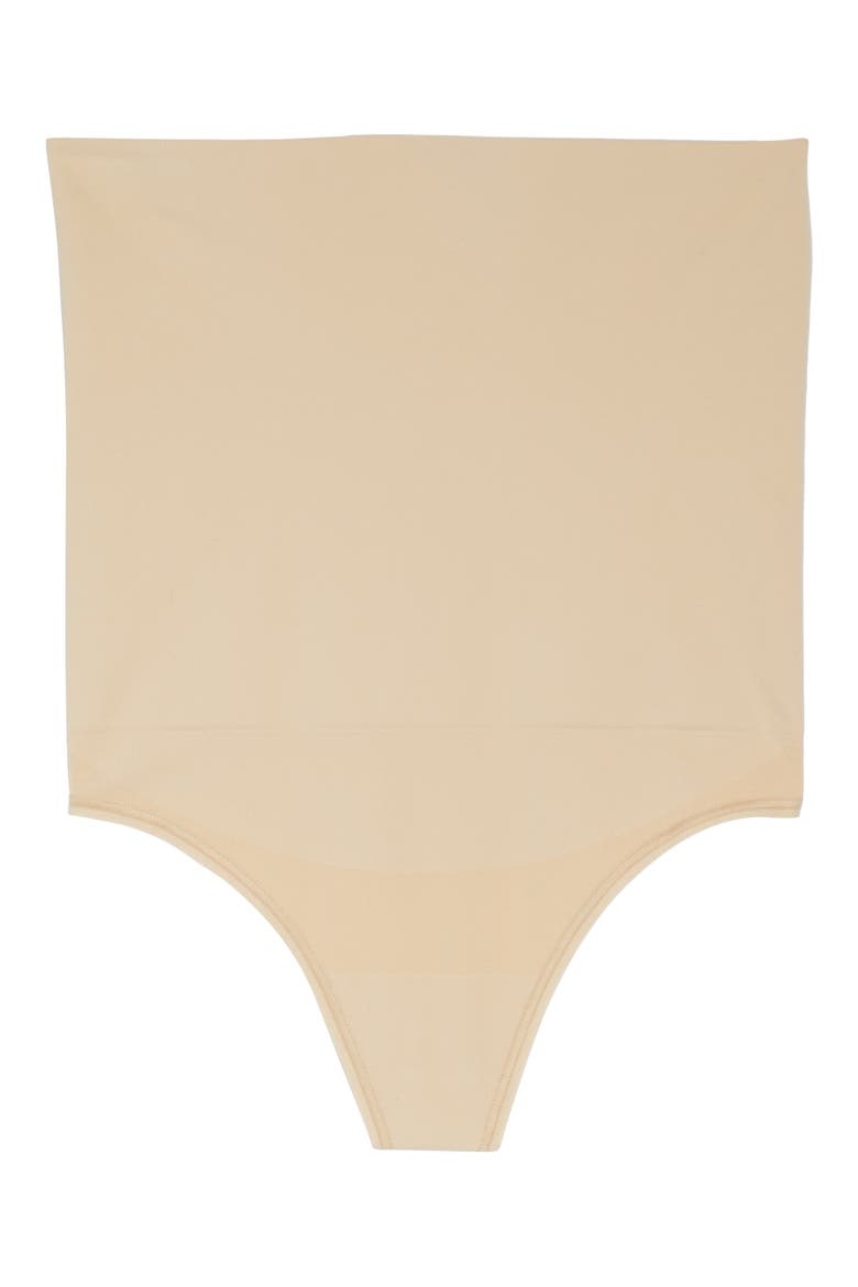 Cooling FX High Waist Thong, Alternate, color, ALMOND