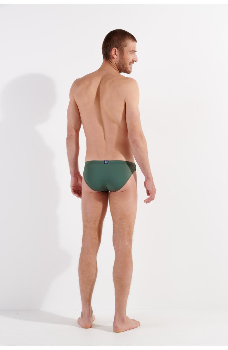 HOM Nautical Cup Swim Micro Brief, Alternate, color, Khaki Green