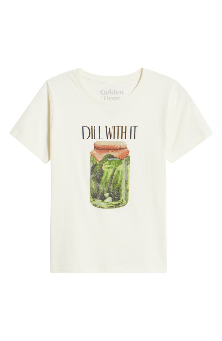 GOLDEN HOUR Dill with It Cotton Graphic T-Shirt, Alternate, color, Marshmallow