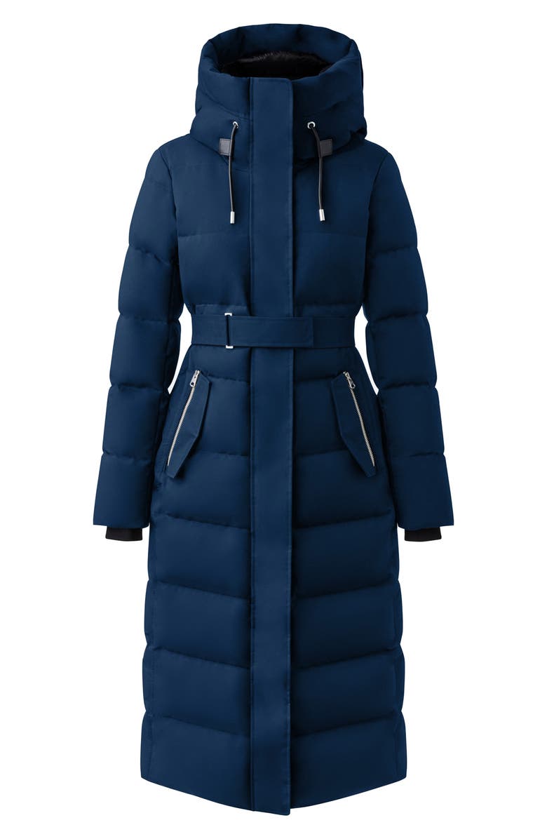 Mackage Shyla 800 Fill Power Down Coat with Removable Quilted Bib, Alternate, color, Navy