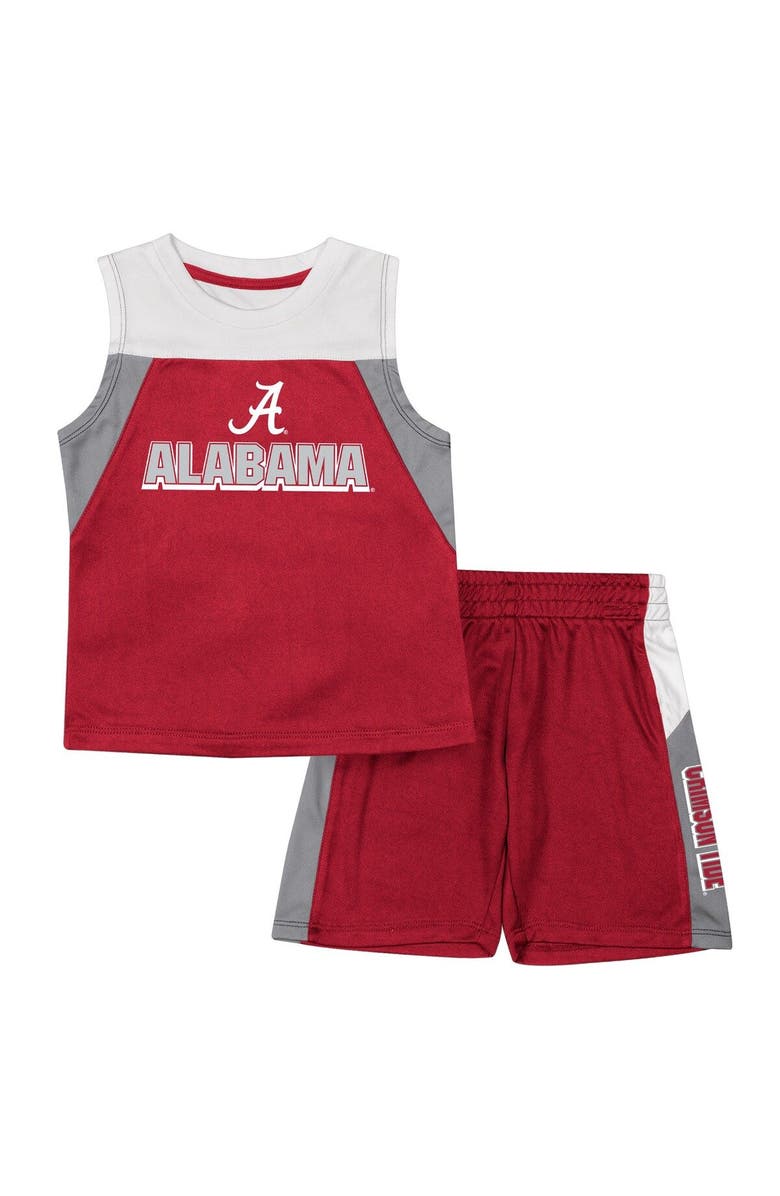 COLOSSEUM Toddler Colosseum Crimson Alabama Crimson Tide Ozone Tank Top & Shorts Set, Main, color, 