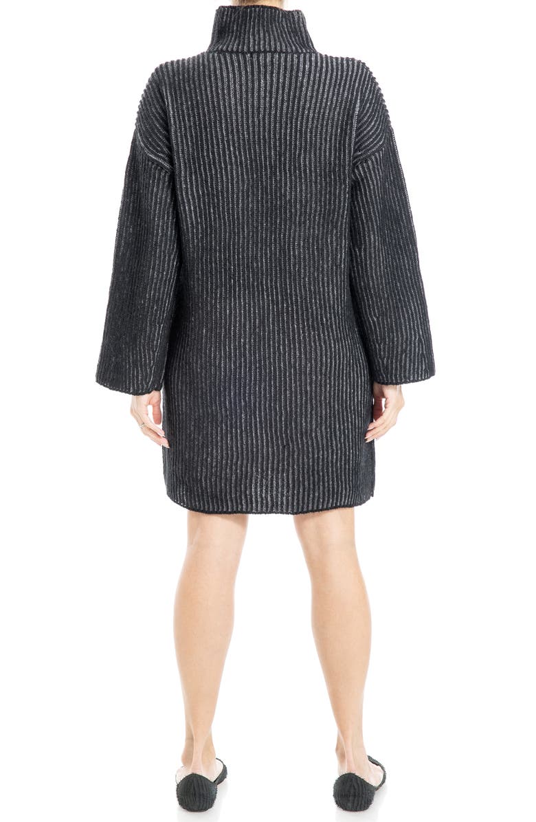 MAX STUDIO Turtleneck Long Bell Sleeve Sweater Dress, Alternate, color,