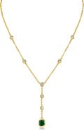 CZ by Kenneth Jay Lane Cubic Zirconia Station Y-Necklace