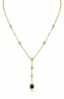 CZ by Kenneth Jay Lane Cubic Zirconia Station Y-Necklace