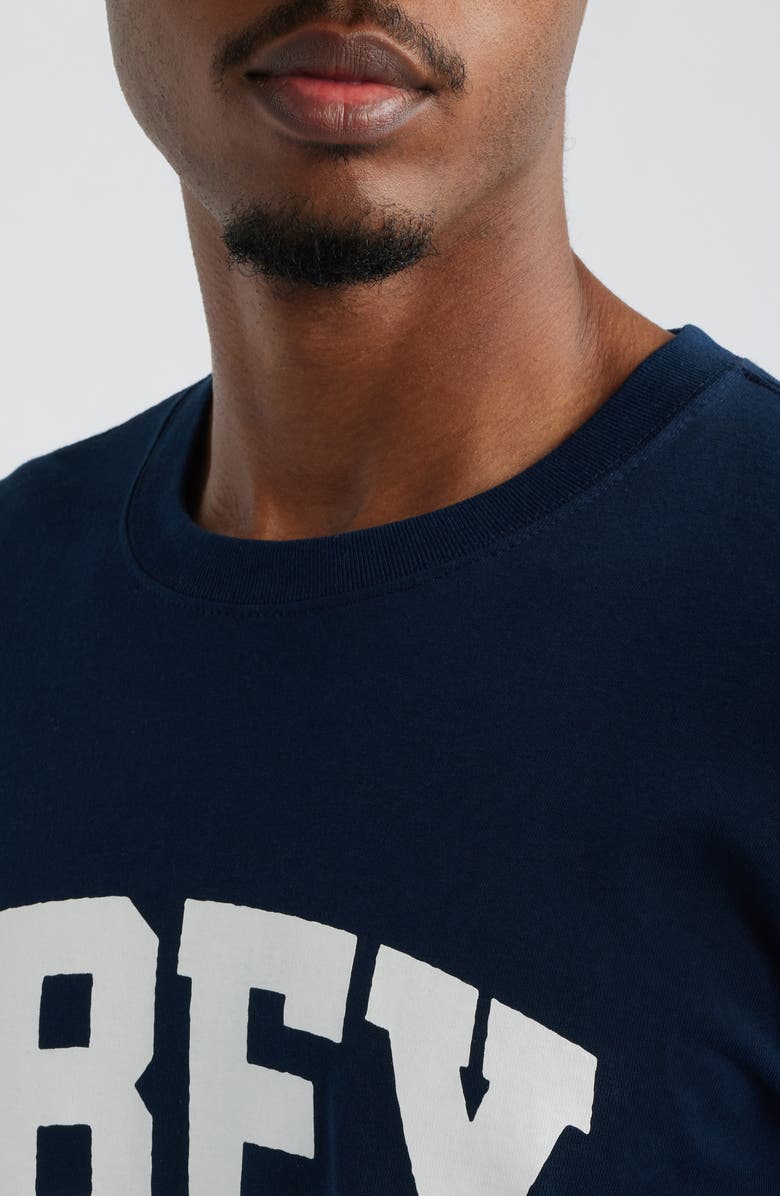 Obey Collegiate Graphic T-Shirt, Alternate, color, Navy