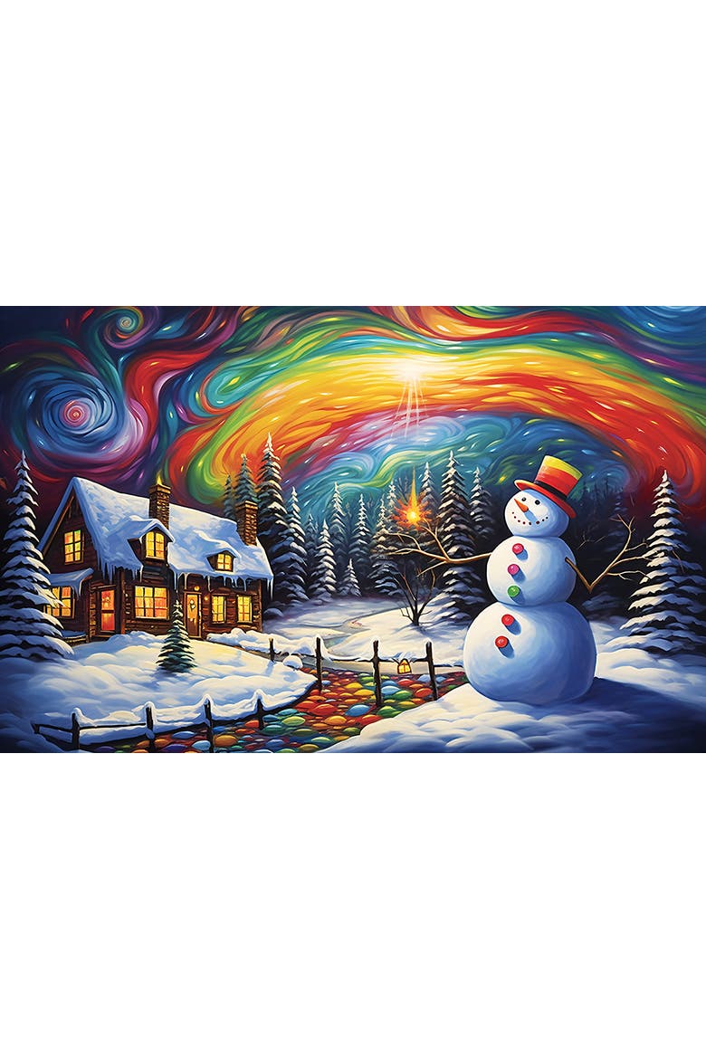 Colorful Christmas 550 piece Jigsaw Puzzle for Adults, Alternate, color, Multicolor