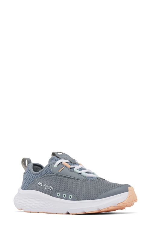 Columbia Pfg Castback™ Water Resistant Fishing Shoe In Grey Ash/peach Fizz