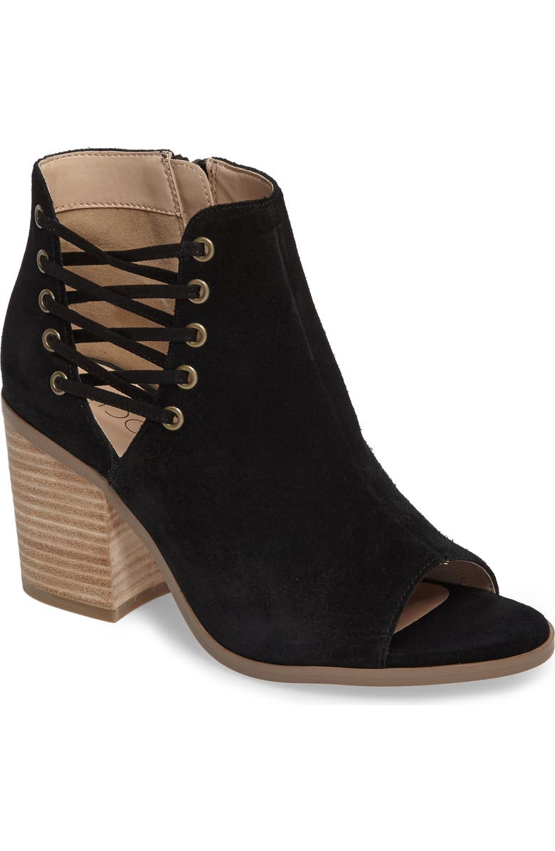 Sole Society Beechwood Peep Toe Bootie, Main, color,