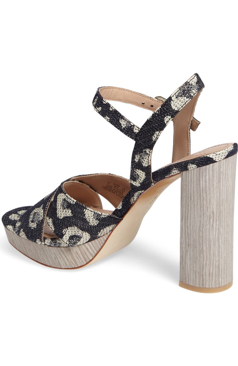 Pour la Victoire Cross Strap Platform Sandal, Alternate, color,