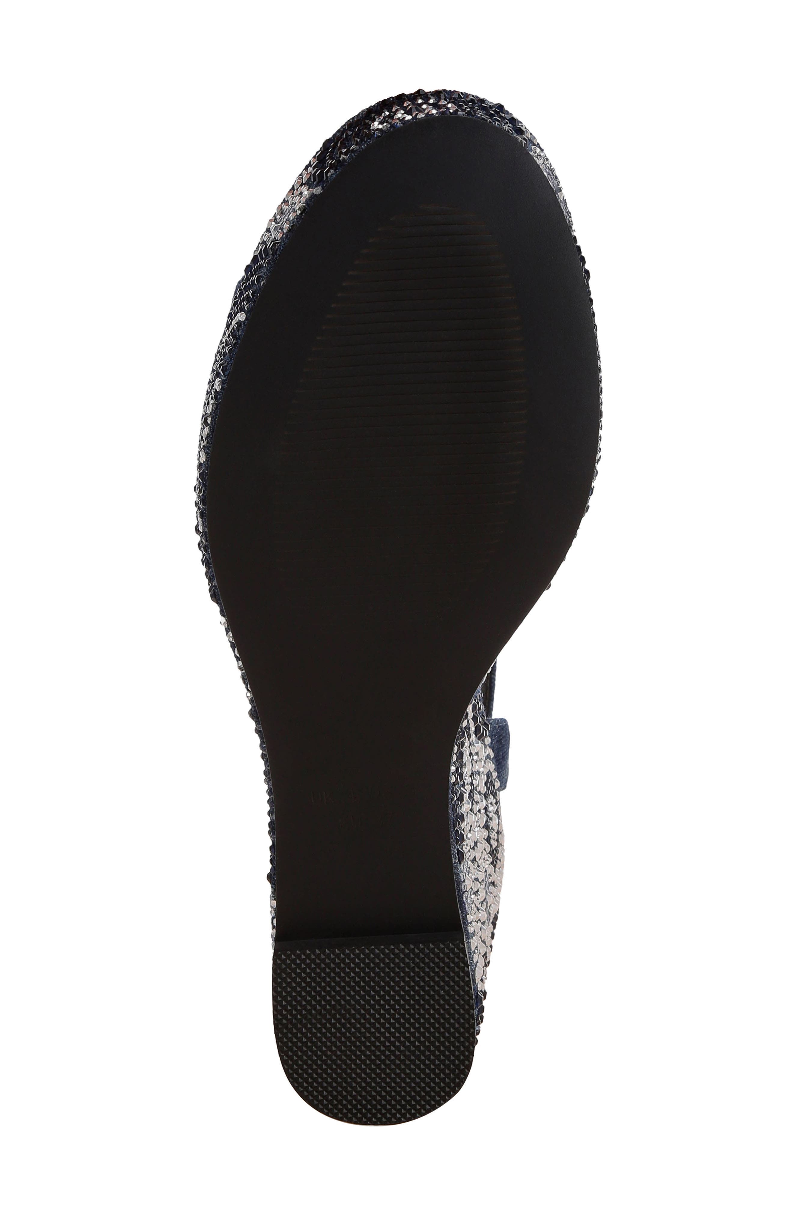 Mandala Wedge Sandal, Alternate, color, DENIM