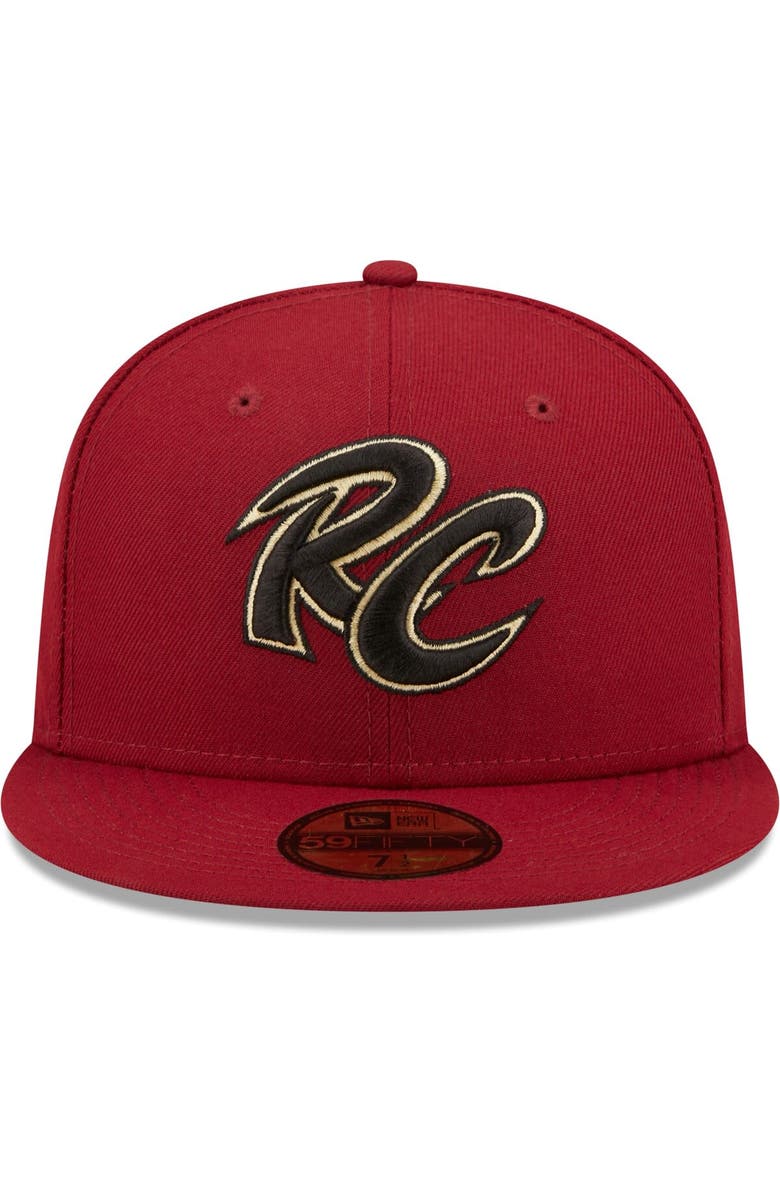New Era Men's New Era Red Sacramento River Cats Authentic Collection 59FIFTY Fitted Hat, Alternate, color, 