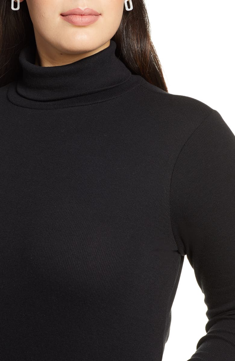 BP. Turtleneck Ribbed Top, Alternate, color, 