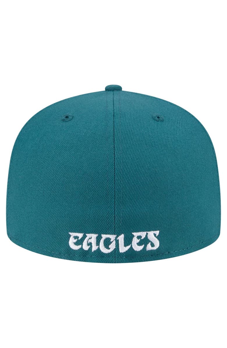 New Era Men's New Era Midnight Green Philadelphia Eagles Flawless 59FIFTY Fitted Hat, Alternate, color, Green