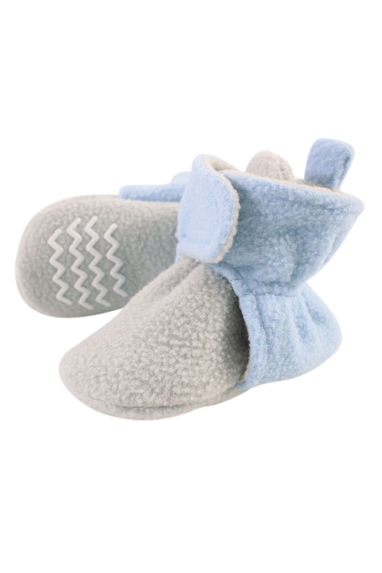 Cozy Fleece Indoor Boots, Main, color, Light Blue Light Gray