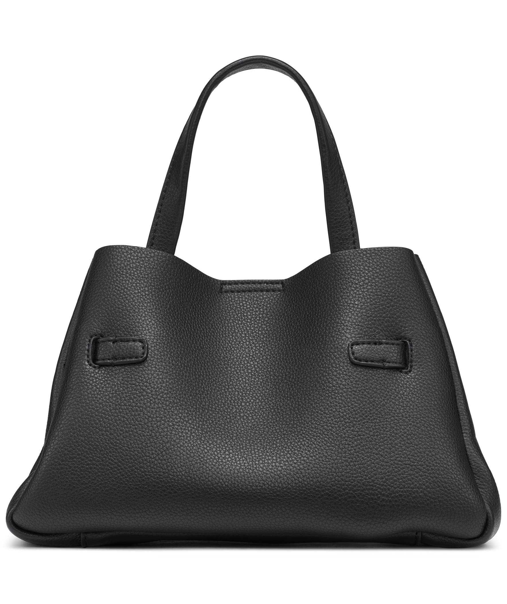 DKNY Bryar Small Satchel, Alternate, color, Black/Silver