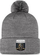 FANATICS Men's Fanatics Branded  Gray Vegas Golden Knights Authentic Pro Home Ice Cuffed Knit Hat with Pom