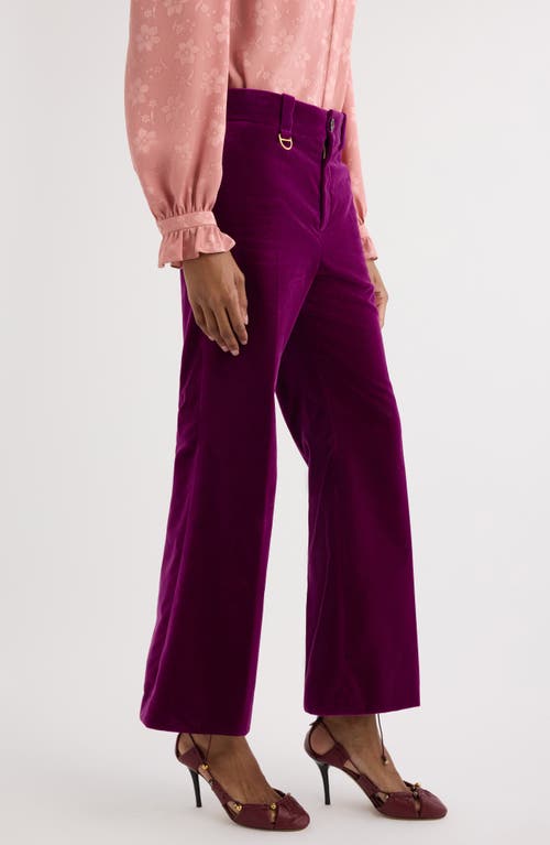 Chloé Purple Cotton Pants In Pansy Purple
