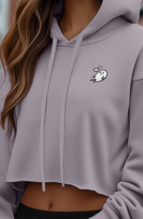 DALIX DALIX HEARTLY GHOST CROPPED HOODIE 