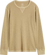 Treasure & Bond Thermal Waffle Slub Knit Long Sleeve T-Shirt