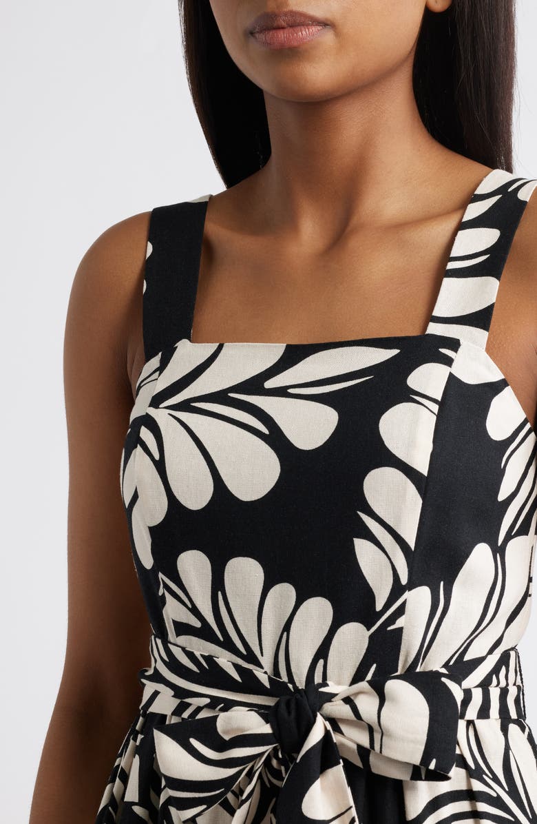 Anne Klein Square Neck Fit & Flare Dress, Alternate, color, 