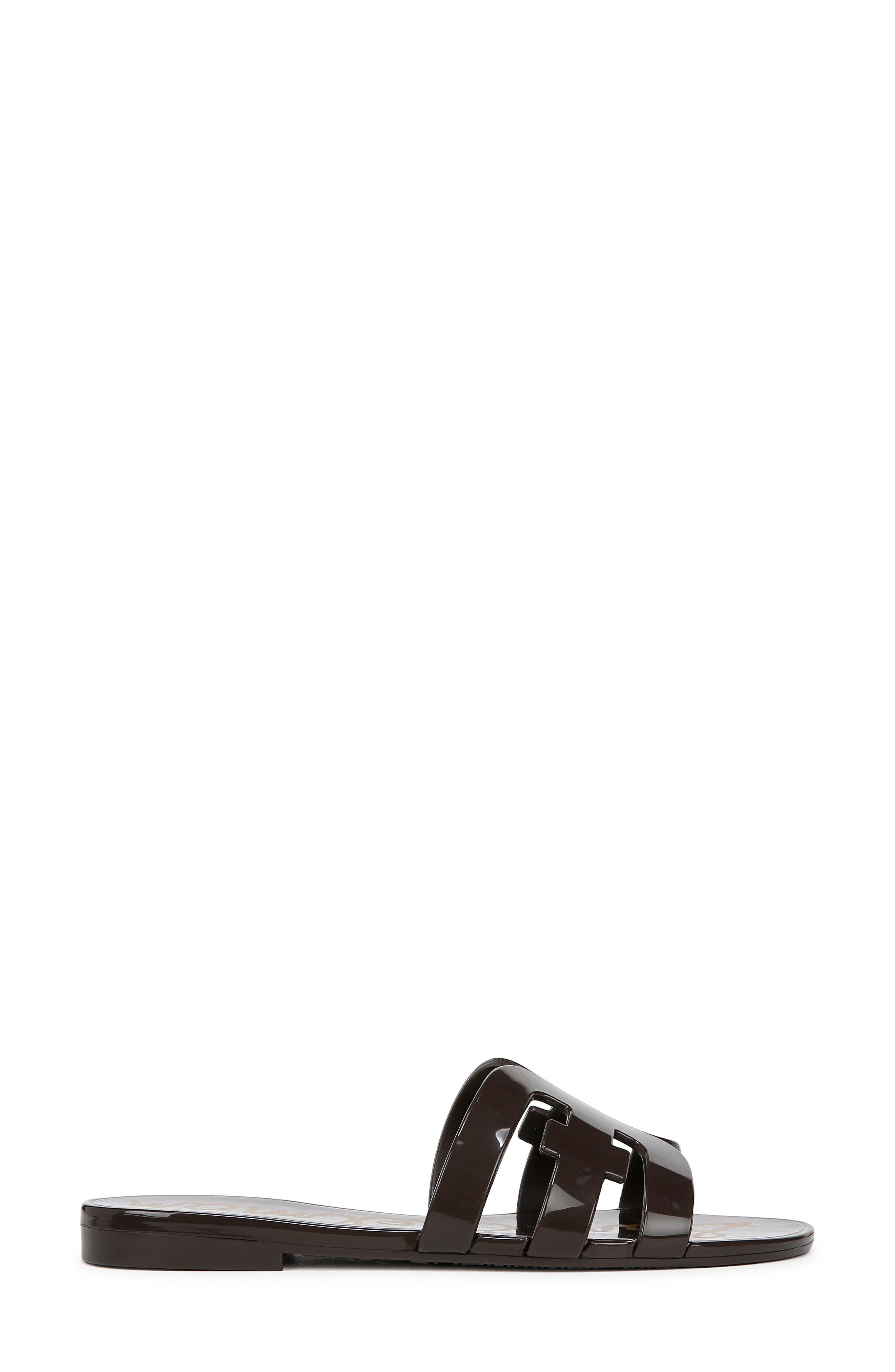 Bay Jelly Slide Sandal, Alternate, color, CAFE NOIR
