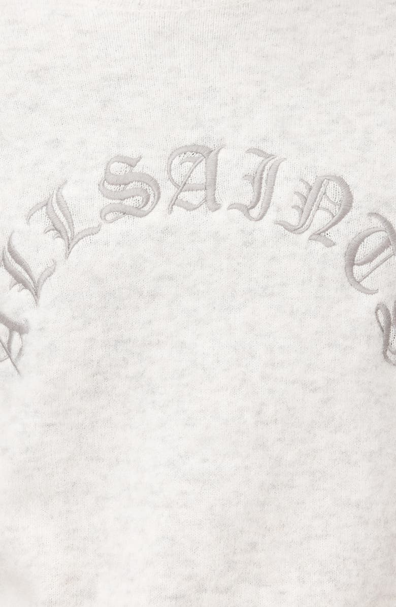 AllSaints Curv Alpaca & Wool Blend Sweater, Alternate, color, Ecru White