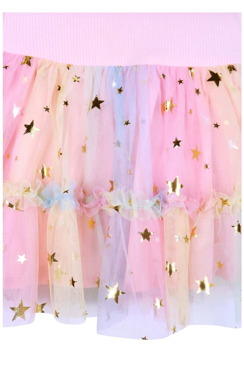 Kids' Birthday Girl Ombré Mesh Dress, Alternate, color, PINK MULTI
