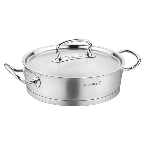 Proline Professional Series 3.1 Liter Stainless Steel Saute Pan with Lid