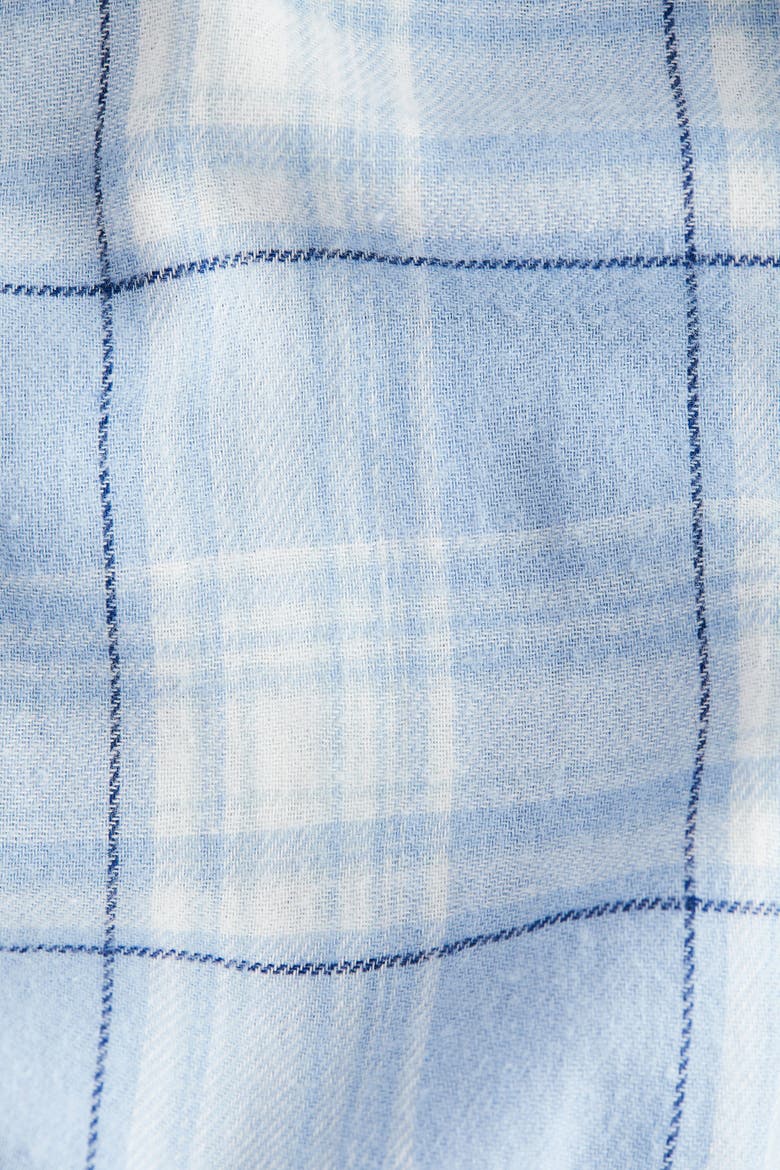 Pull-on Trousers, Alternate, color, Light blue/plaid