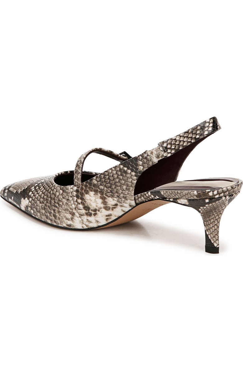 Franco Sarto Khloe Snakeskin Print Pointed Toe Pump, Alternate, color, Grey